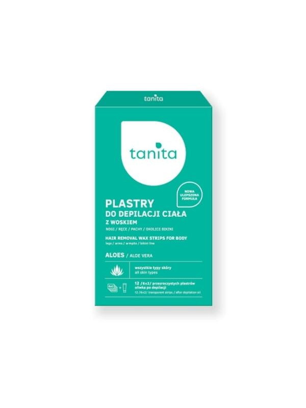 Tanita Aloe Slices with wax for body depilation 12 slices + Oil after depilation