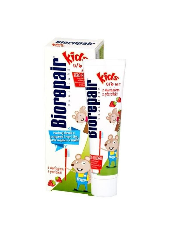 BioRepair Tandpasta voor kinderen met extract van wilde aardbei 0-6 jaar