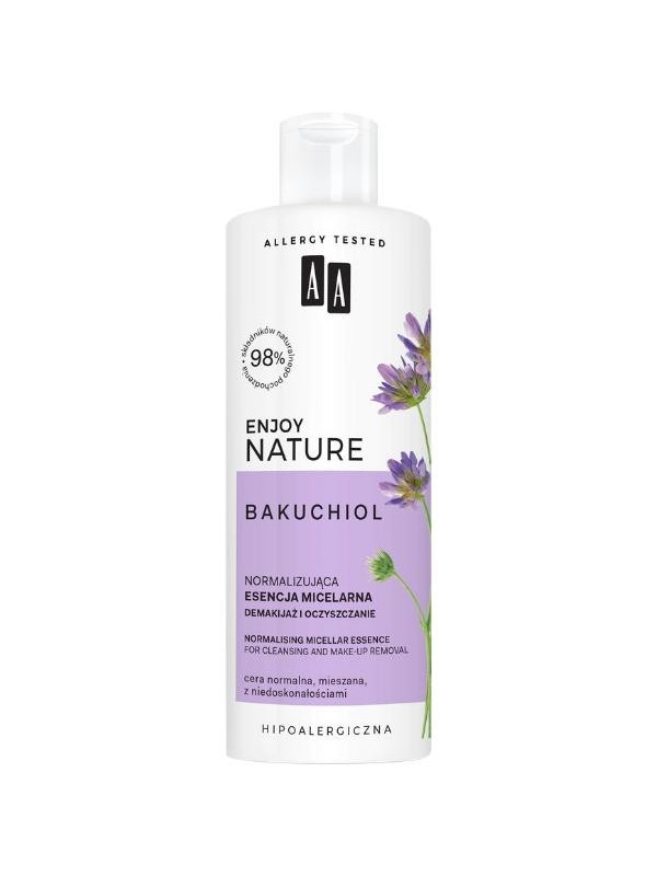 AA Enjoy Nature Bakuchiol Normalizing Micellar Essence Зняття макіяжу та очищення