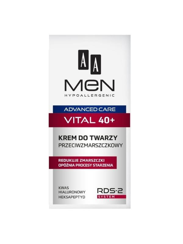 AA Men Advanced Care Vital 40+ Крем для обличчя проти зморшок