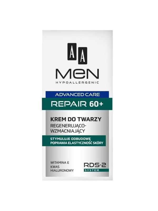 AA Men Advanced Care Repair 60+ Регенеруючий і зміцнюючий крем для обличчя