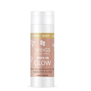 Кремовий хайлайтер для обличчя та тіла Healthy Glow Sweet Almond AA Wings of Color Stick to Glow