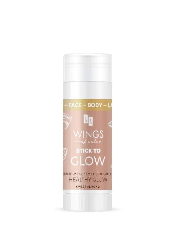 Кремовий хайлайтер для обличчя та тіла Healthy Glow Sweet Almond AA Wings of Color Stick to Glow