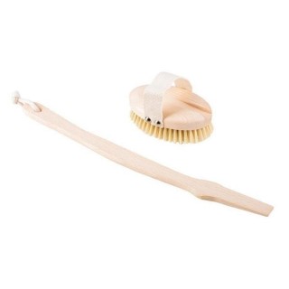 HHUUMM Body massage brush with stick no.4 soft 1 piece