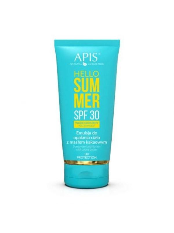 Apis Hello Summer SPF30 Body tanning lotion with cocoa butter