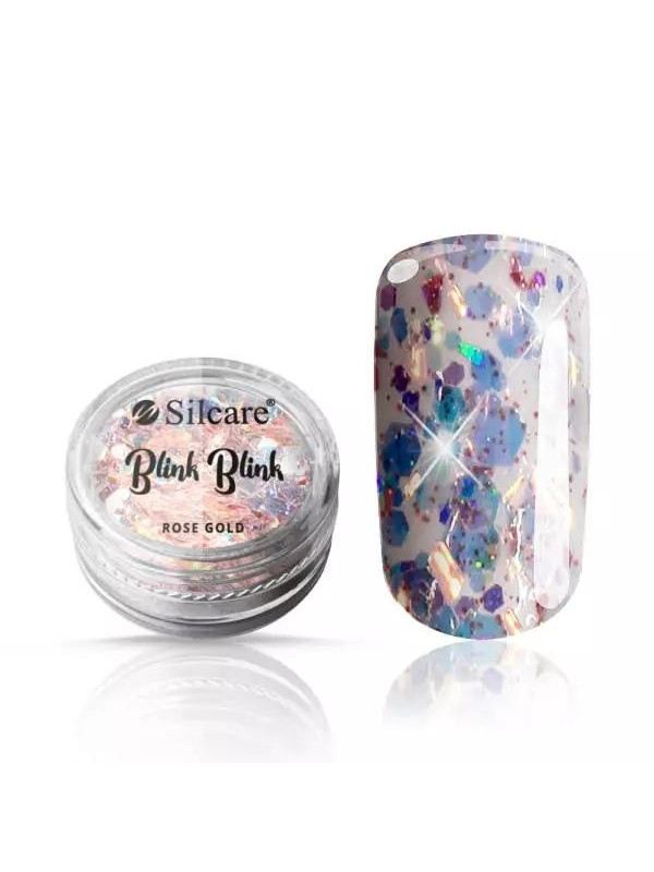 Silcare Blink Blik Nageldecoraties Rose Gold 5 gr