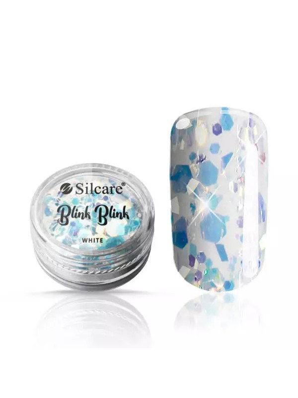 Silcare Blink Blik Nageldecoraties White 5 gr