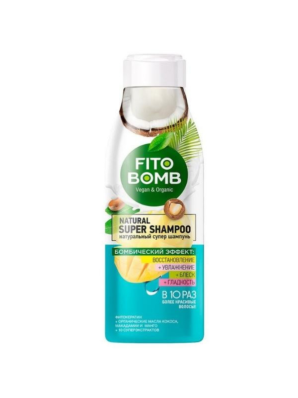 Fito Bomb Haarherstelshampoo Kokosnoot en Mango 250 ml