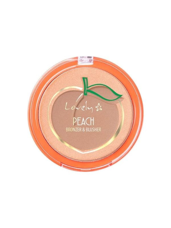 Бронзер і хайлайтер Lovely Peach Duo для контурної корекції обличчя 7 г