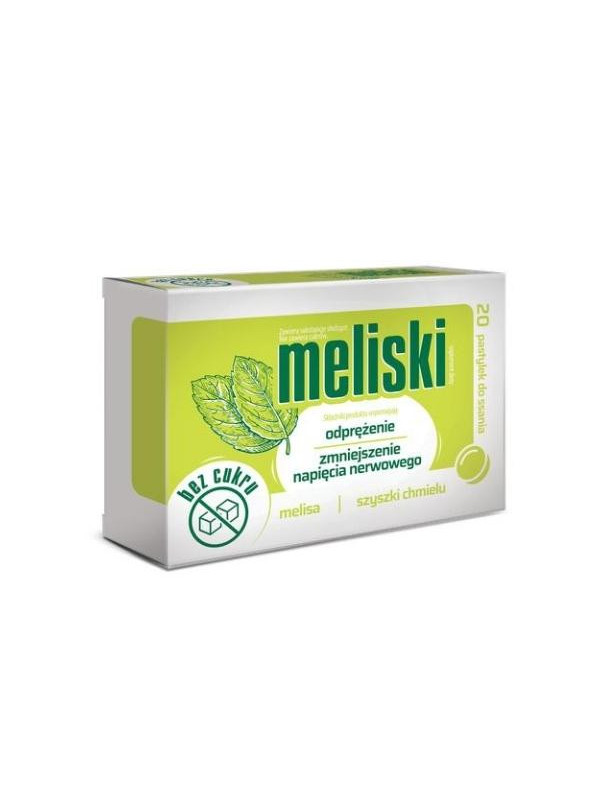 Meliski Melissa lozenges for calming down 20 pieces