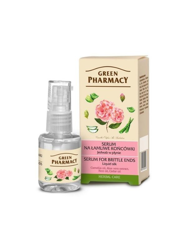 Green Pharmacy Рідкий шовк, serum для ламких кінчиків 30 мл