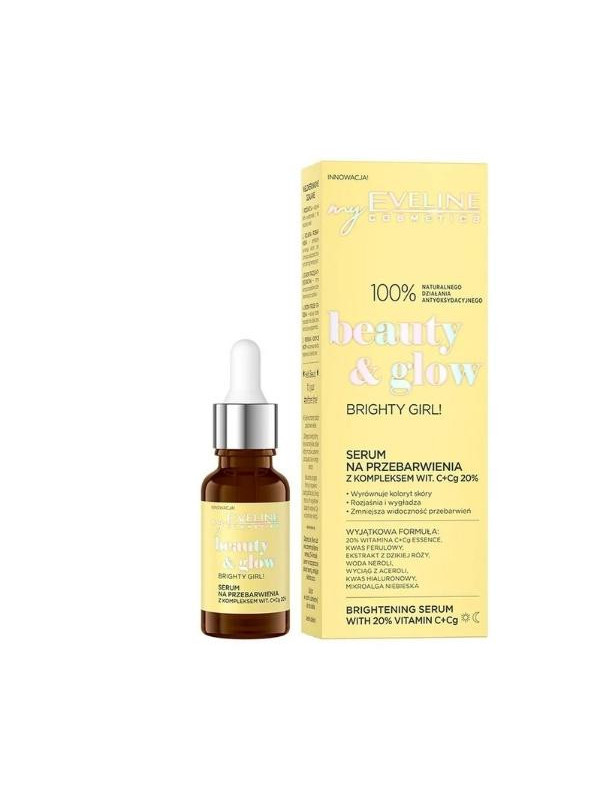 Eveline Beauty & Glow Serum tegen verkleuringen met vitamine C + Cg complex 20%