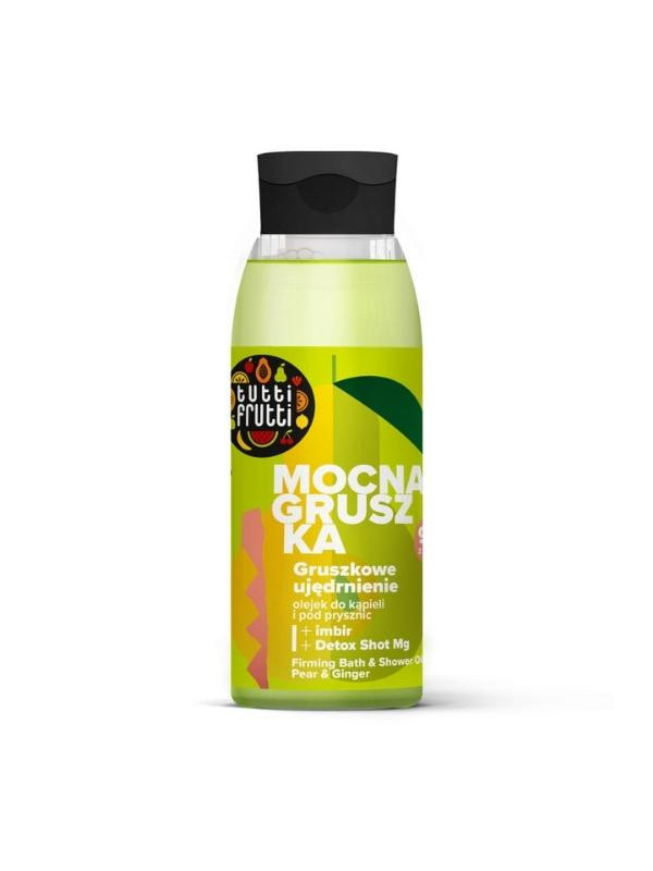 Farmona Tutti Frutti Strong Pear зміцнююча олія для ванни та душу Pear and Ginger + Detox Shot Mg 400 мл