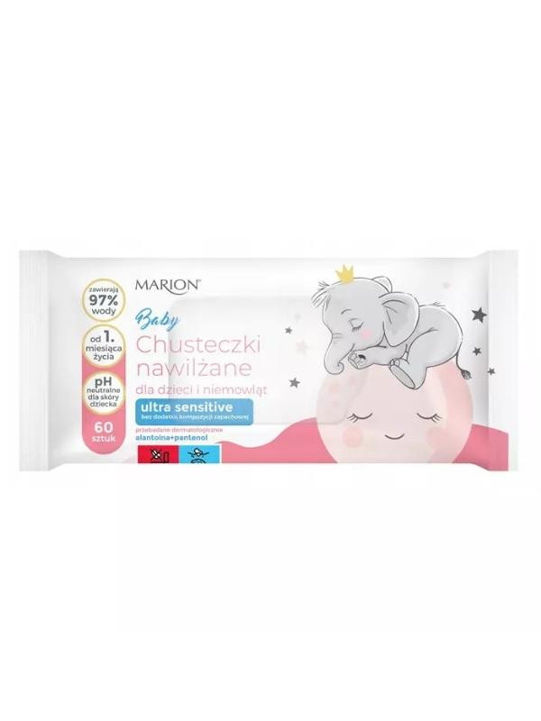 Серветки вологі Marion Baby Ultra Sensitive 60 шт