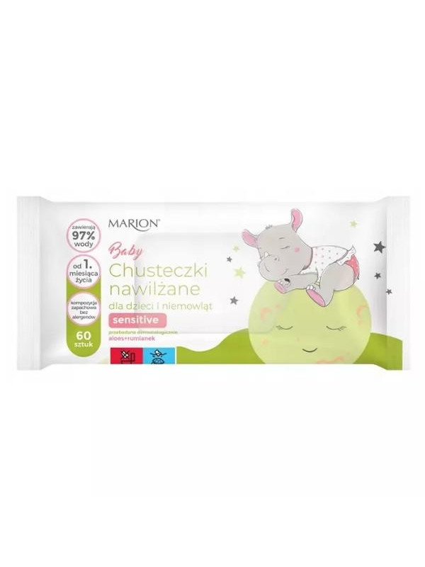 Серветки вологі Marion Baby Sensitive 60 шт