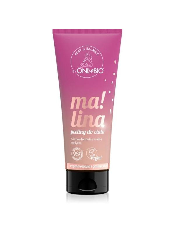 ONLYBIO Body in Balance Малиновий Peeling для тіла 200 мл