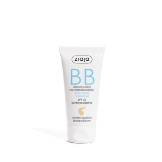 Ziaja BB Active Cream für Unreinheiten fettiger und Mischhaut, gebräunter Pfirsichton, 50 ml