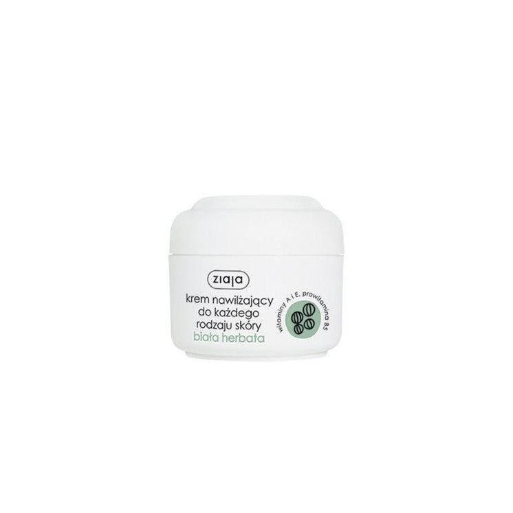 Ziaja Feuchtigkeitsspendende Gesichtscreme für alle Hauttypen Weißer Tee 50 ml