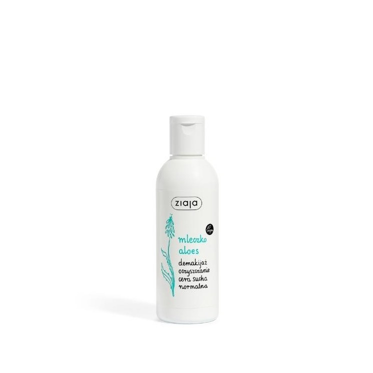 Ziaja Aloe Reinigungsmilch zum Entfernen von Make-up, 200 ml
