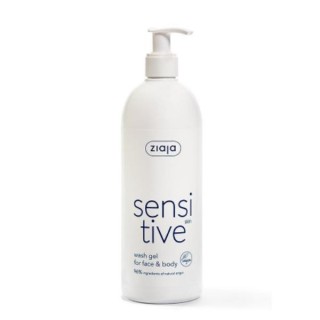 Ziaja Sensitive Lichaams- en gezichtsreinigingsgel voor de gevoelige huid 400 ml