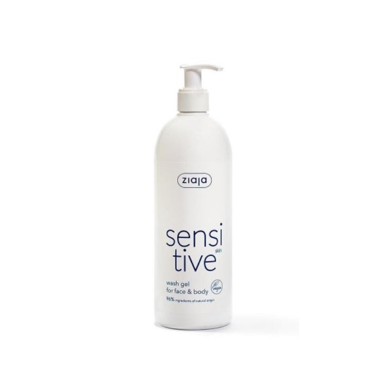 Ziaja Sensitive Lichaams- en gezichtsreinigingsgel voor de gevoelige huid 400 ml