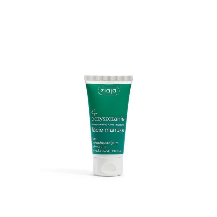 Ziaja Cleansing Mikro-Peeling-Gesichtscreme mit Mandelsäure für die Nacht 50 ml