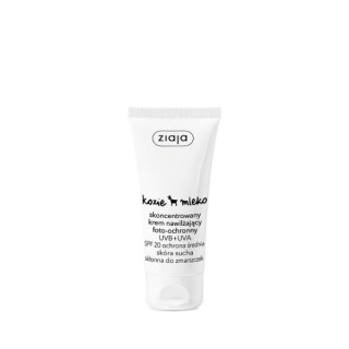 Ziaja Goat Milk Concentrated Moisturizing Photoprotective Face Cream UVB+UVA SPF20 Low Protection 50 ml