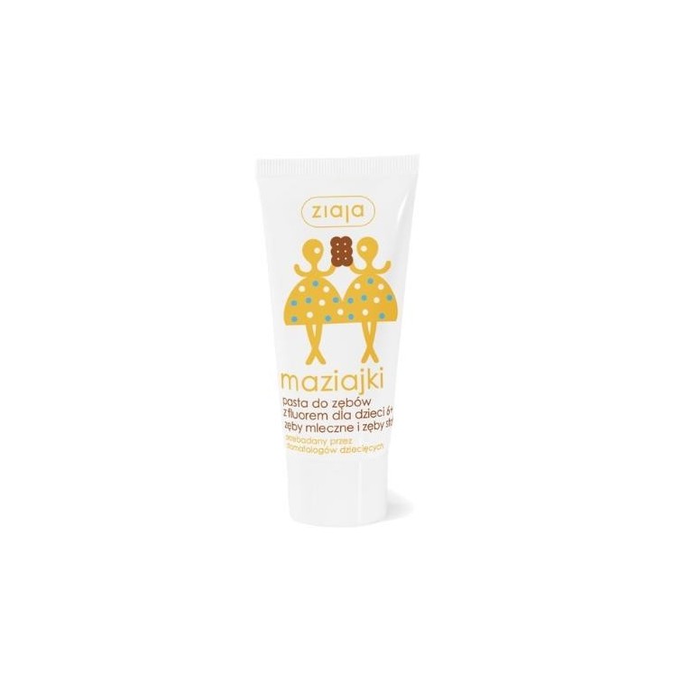Ziaja Maziajki Toothpaste with fluoride for children 6+ baby teeth and permanent teeth 50 ml