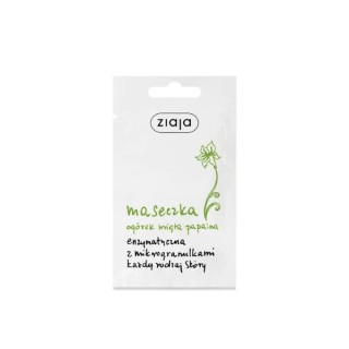 Masque enzymatique au concombre et à la menthe Ziaja avec microgranules 7 ml