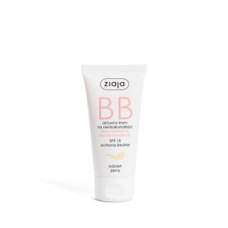Ziaja BB активний крем для обличчя від недосконалостей для нормальної, сухої та чутливої шкіри SPF15 світлий відтінок 50 мл