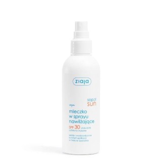 Зволожувальний сонцезахисний спрей-молочко Ziaja Sun SPF30 з високим захистом від UVA + UVB 170 мл