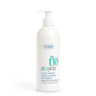 Gel lavant corps et cheveux pour enfants Ziaja Ziajka doux pour la peau 400 ml