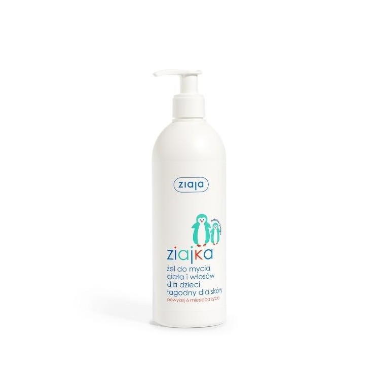 Gel lavant corps et cheveux pour enfants Ziaja Ziajka doux pour la peau 400 ml