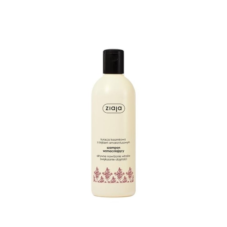 Ziaja Cashmere Shampooing fortifiant pour cheveux Traitement cachemire à l'huile d'amarante 300 ml