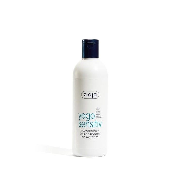 Gel douche nettoyant Ziaja Yego Sensitiv pour homme 300 ml