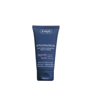 Ziaja Baies d'Açaï Crème nourrissante et régénérante visage et cou réduisant la sécheresse cutanée 50 ml