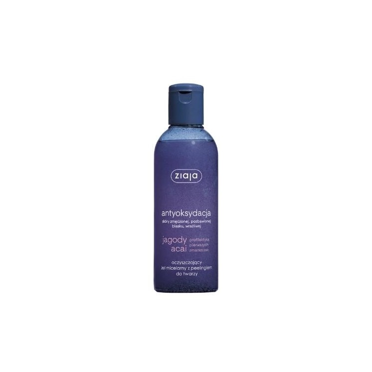 Gel micellaire nettoyant aux baies d'açaï Ziaja avec peeling 200 ml