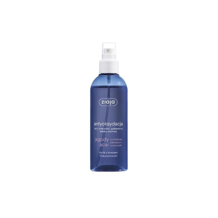 Tonique aux baies d'açaï Ziaja avec acide hyaluronique 200 ml