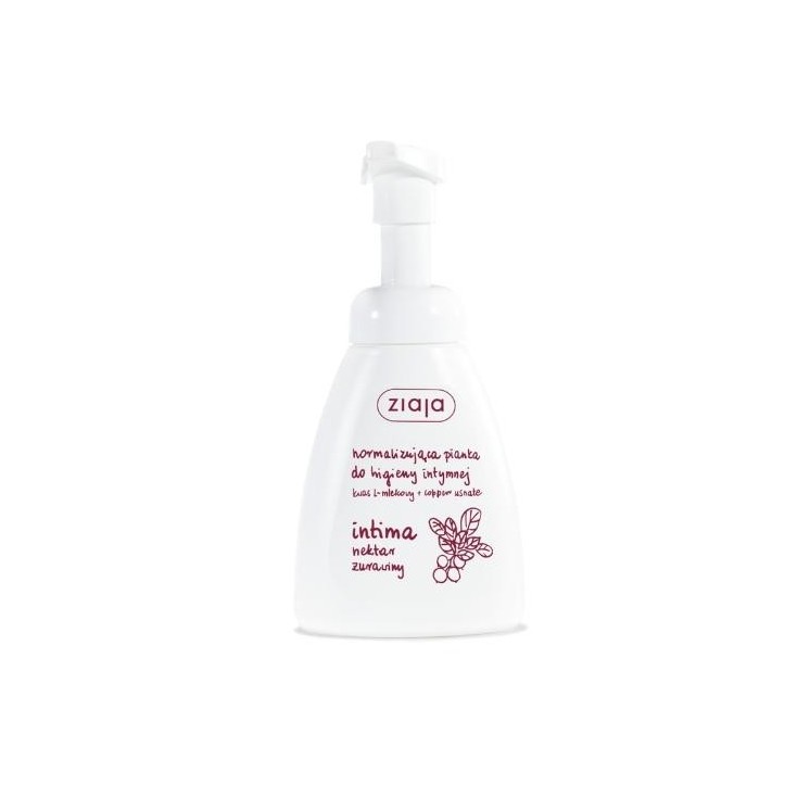 Ziaja Intima Mousse Normalisante pour l'Hygiène Intime Nectar de Canneberge 250 ml