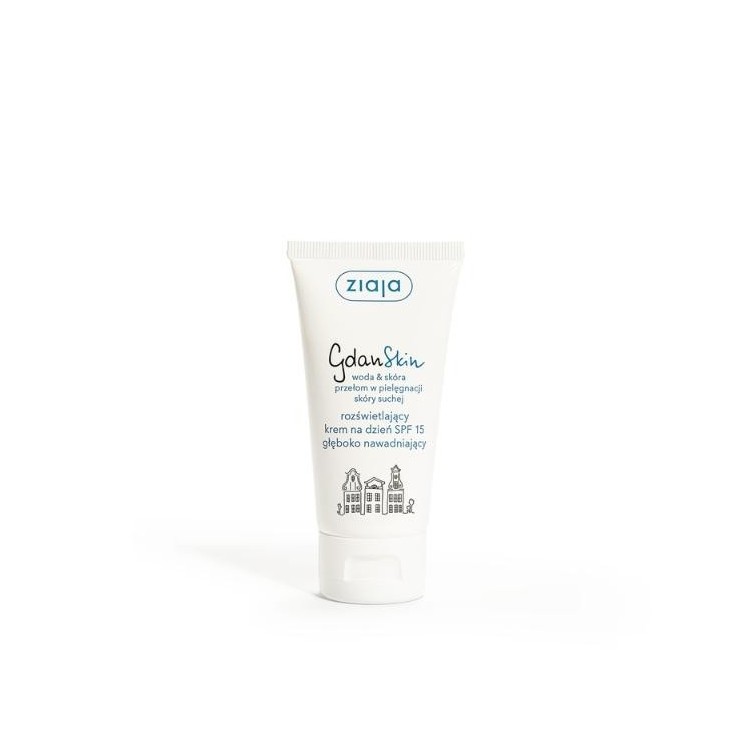 Ziaja GdanSkin Brightening Day Face Cream SPF15 Deeply Hydrating 50 ml