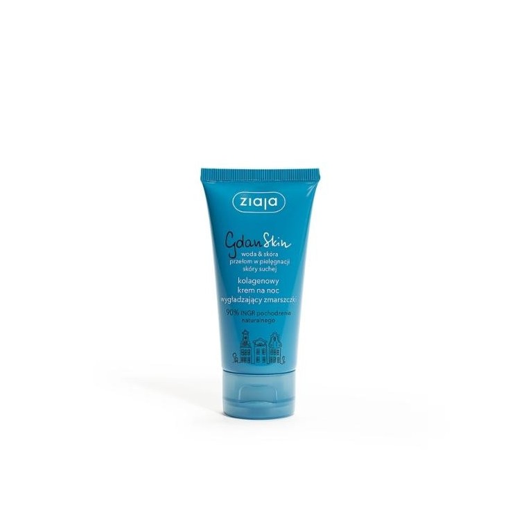 Ziaja GdanSkin Crème de Nuit au Collagène Anti-Rides 50 ml