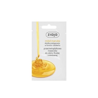 Masque visage anti-acné au miel de Manuka Ziaja pour peaux grasses et mixtes 7 ml