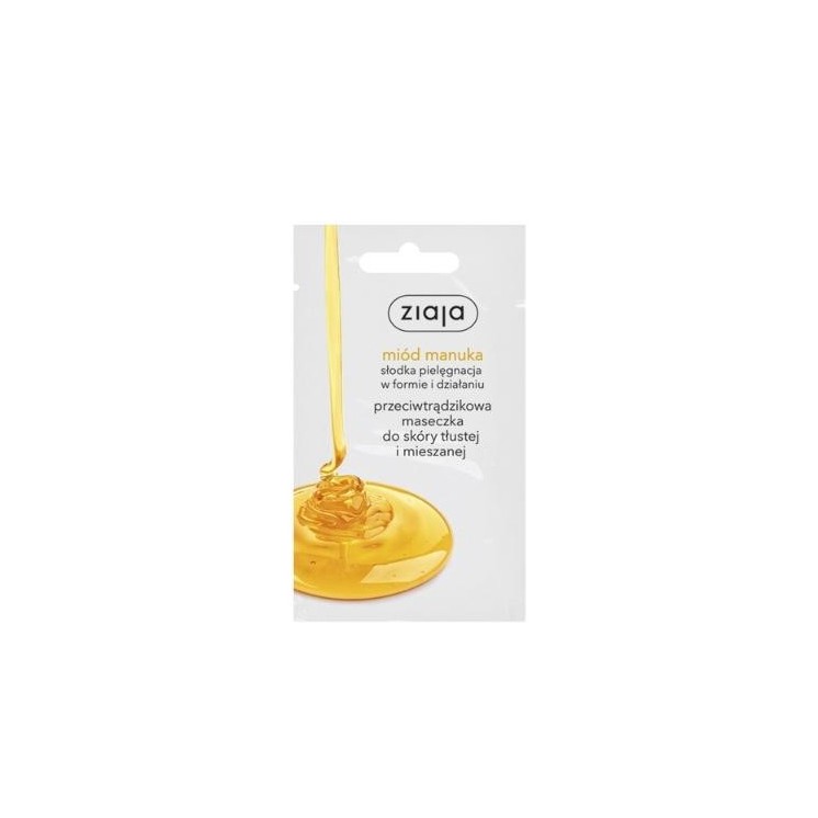 Masque visage anti-acné au miel de Manuka Ziaja pour peaux grasses et mixtes 7 ml