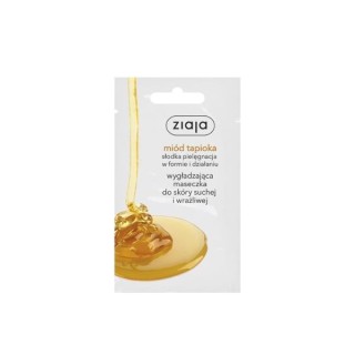 Masque visage Ziaja au miel de tapioca lissant pour peaux sensibles 7 ml