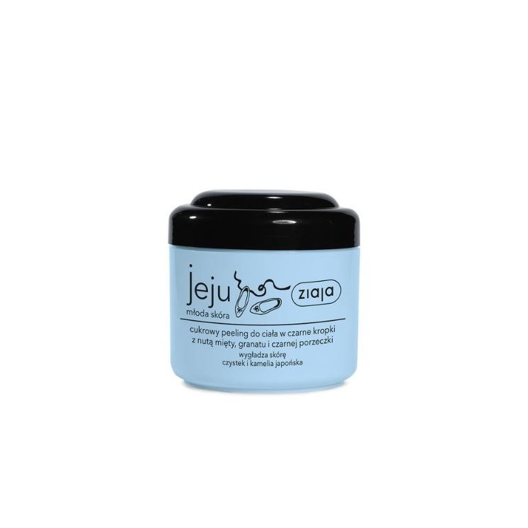 Peeling corporel au sucre Ziaja Jeju avec points noirs 200 ml