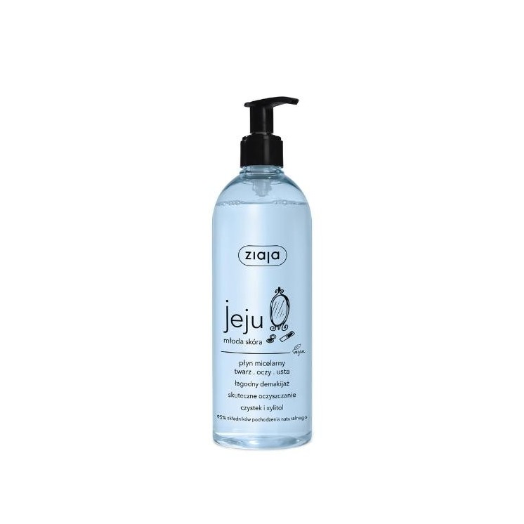 Fluide micellaire Ziaja Jeju Visage, Yeux, Lèvres 390 ml