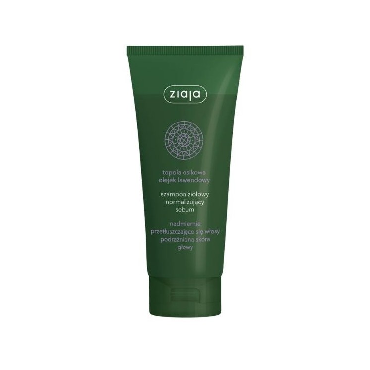 Ziaja Shampooing capillaire aux herbes normalisant le sébum 200 ml