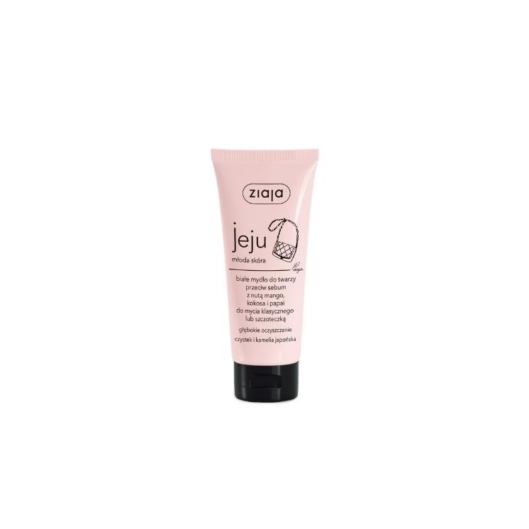 Savon visage anti-sébum blanc Ziaja Jeju 75 ml