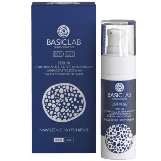 BasicLab Esteticus Face Serum with 10% Trehalose and 5 % Peptide moisturizing and filling 30 ml