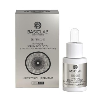 BasicLab Esteticus Peptid-Augenserum mit 10% Argireline, feuchtigkeitsspendend und straffend, 15 ml